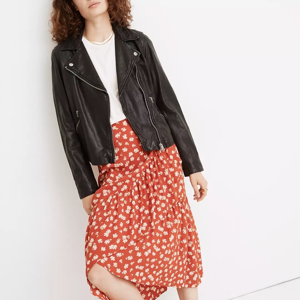 Madewell Washed Leather Motorcycle Jacket